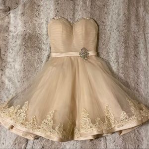 Strapless Homecoming/Prom Dress